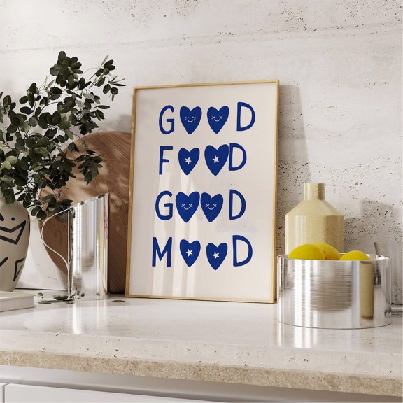 Aesthetic Kitchen Decor Cute Cooking Art Kitchen Minimalist Heart Chef Quote Wall Decor
