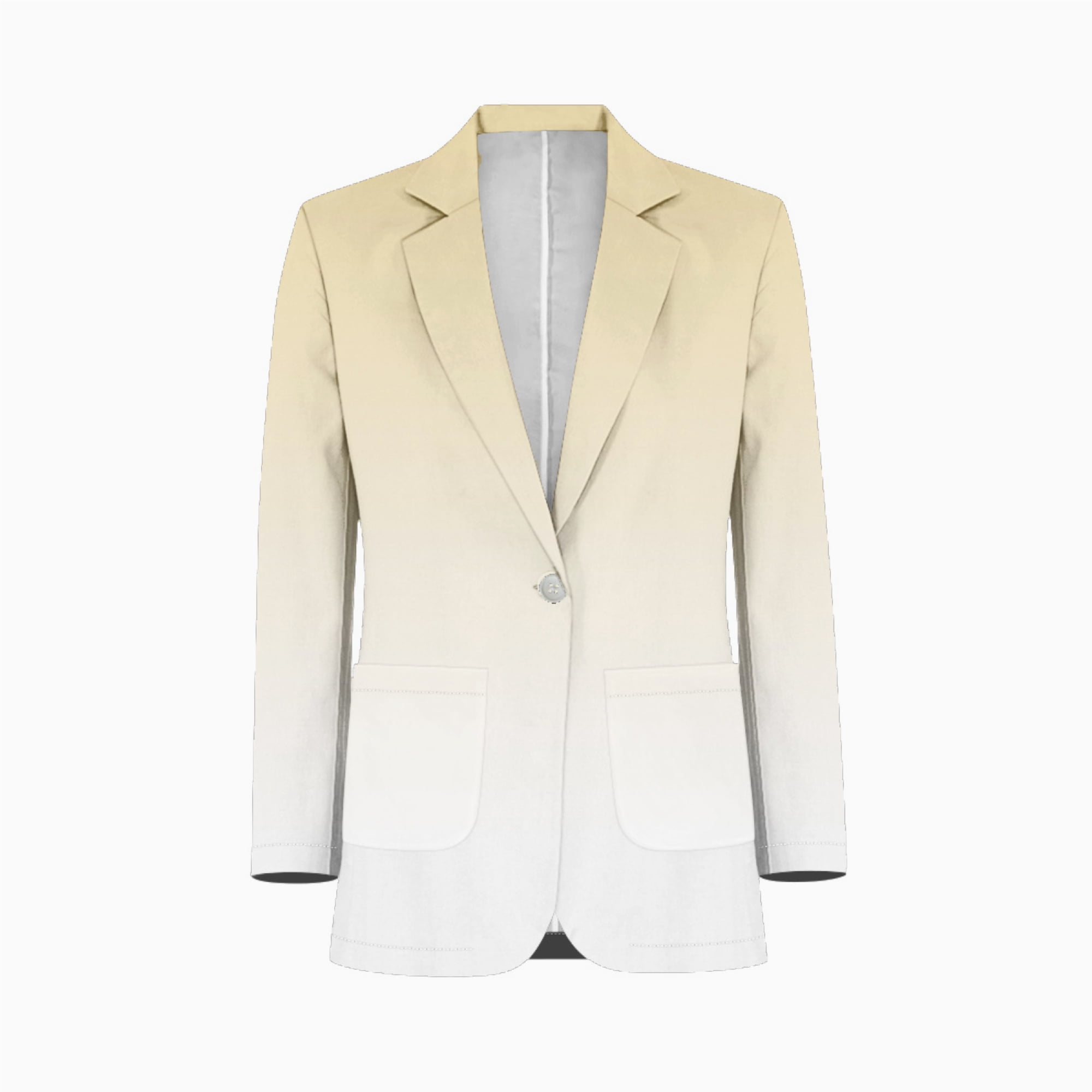 Aesthetic Light Ivory and White Gradient Mens Suits Shawl Collar Slim ...