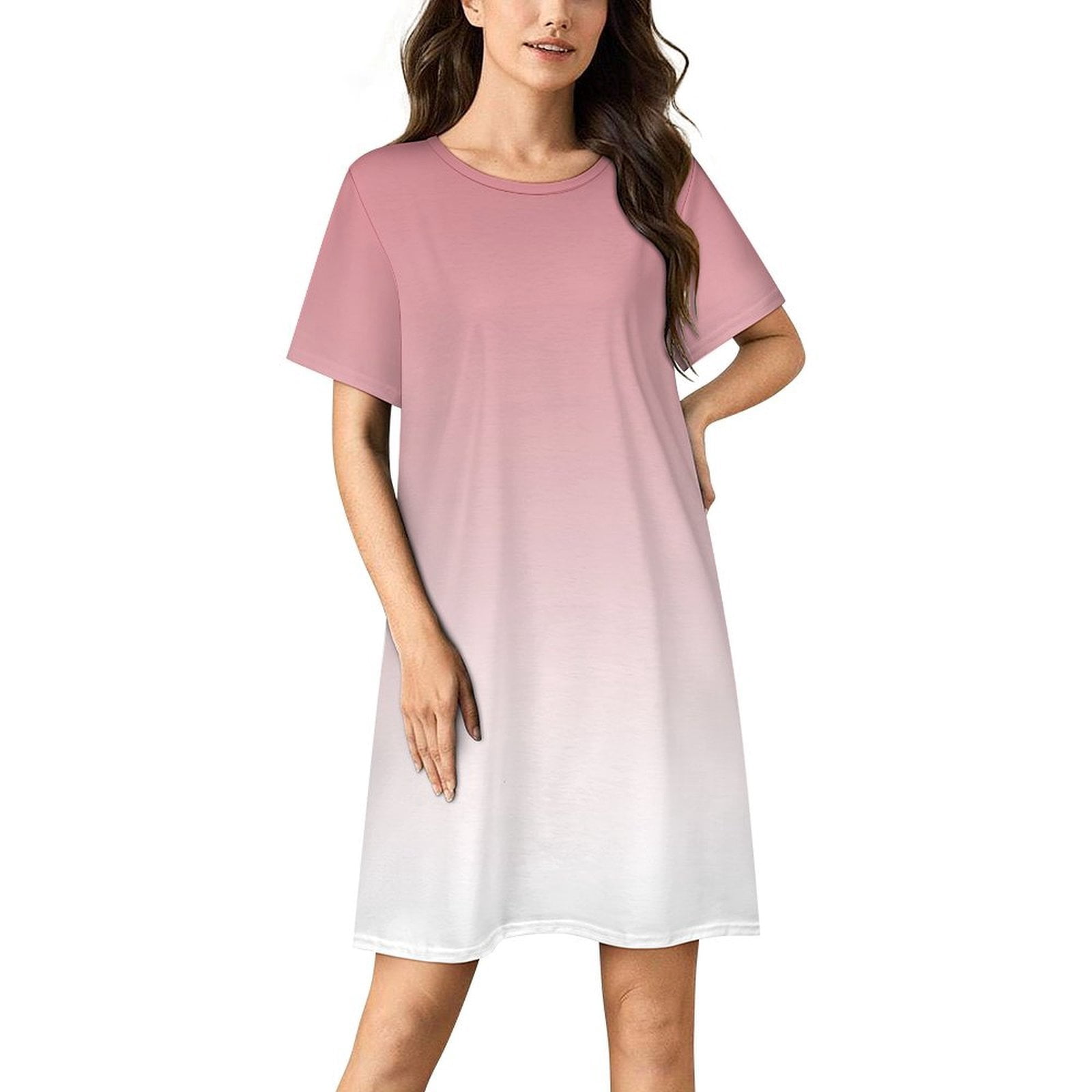 Light Pink Nightgown Light Pink Night Dress Pink Lace Nightgown Baby Pink  Night Dress