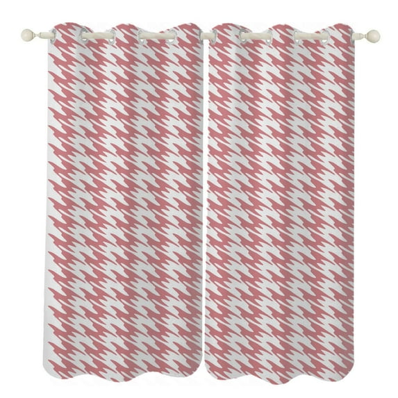 Aesthetic Light Pink and White Ripple Sunshade Curtains Home Bedroom Living Room Dining Room Home Decor Window Drapes 2 PCS