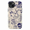 thumbnail image 1 of Aesthetic Mermaid Vibes Phone Case – Touch Case for iPhone 11-16 Pro Max – Beachcore, Sea Creatures & Shells Design, 1 of 6
