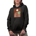 thumbnail image 1 of Aesthetic Minimalism Boho Art or Design Merch Gift, Black Hooded Sweatshirt or Hoodie, 3XL, 1 of 5