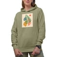 thumbnail image 1 of Aesthetic Minimalism Boho Botanical Art Merch Gift, Sand Hooded Sweatshirt or Hoodie, Small, 1 of 5