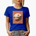 thumbnail image 1 of Aesthetic Minimalism Boho Mountain & Sun Art or Design Merch Gift, Royal Blue T-Shirt, Medium, 1 of 5
