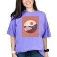 thumbnail image 1 of Aesthetic Minimalism Boho Mountain & Sun Art or Design, Violet Comfort Colors T-Shirt, Small, 1 of 1