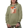 thumbnail image 1 of Aesthetic Minimalism Boho Rainbow Art Merch Gift, Sand Hooded Sweatshirt or Hoodie, Small, 1 of 5