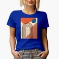 thumbnail image 1 of Aesthetic Minimalism Boho Rainbow Art or Design Merch Gift, Royal Blue T-Shirt, 3XL, 1 of 5