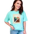 thumbnail image 1 of Aesthetic Minimalism Boho Sun & Mountains Art, Chalky Mint Comfort Colors T-Shirt, XL, 1 of 1