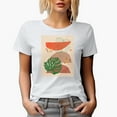 thumbnail image 1 of Aesthetic Minimalism Boho Tropical Leaves Art Merch Gift, White T-Shirt, Medium, 1 of 5