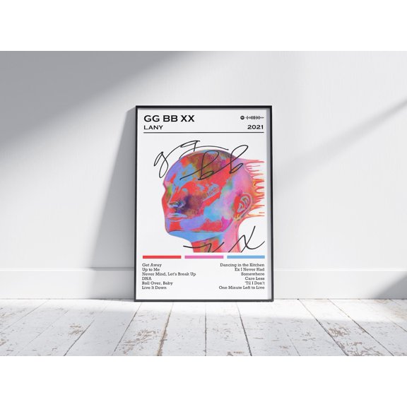 Aesthetic Minimalist Code Letter Typography Wall Art Room Decor, Unframed Poster