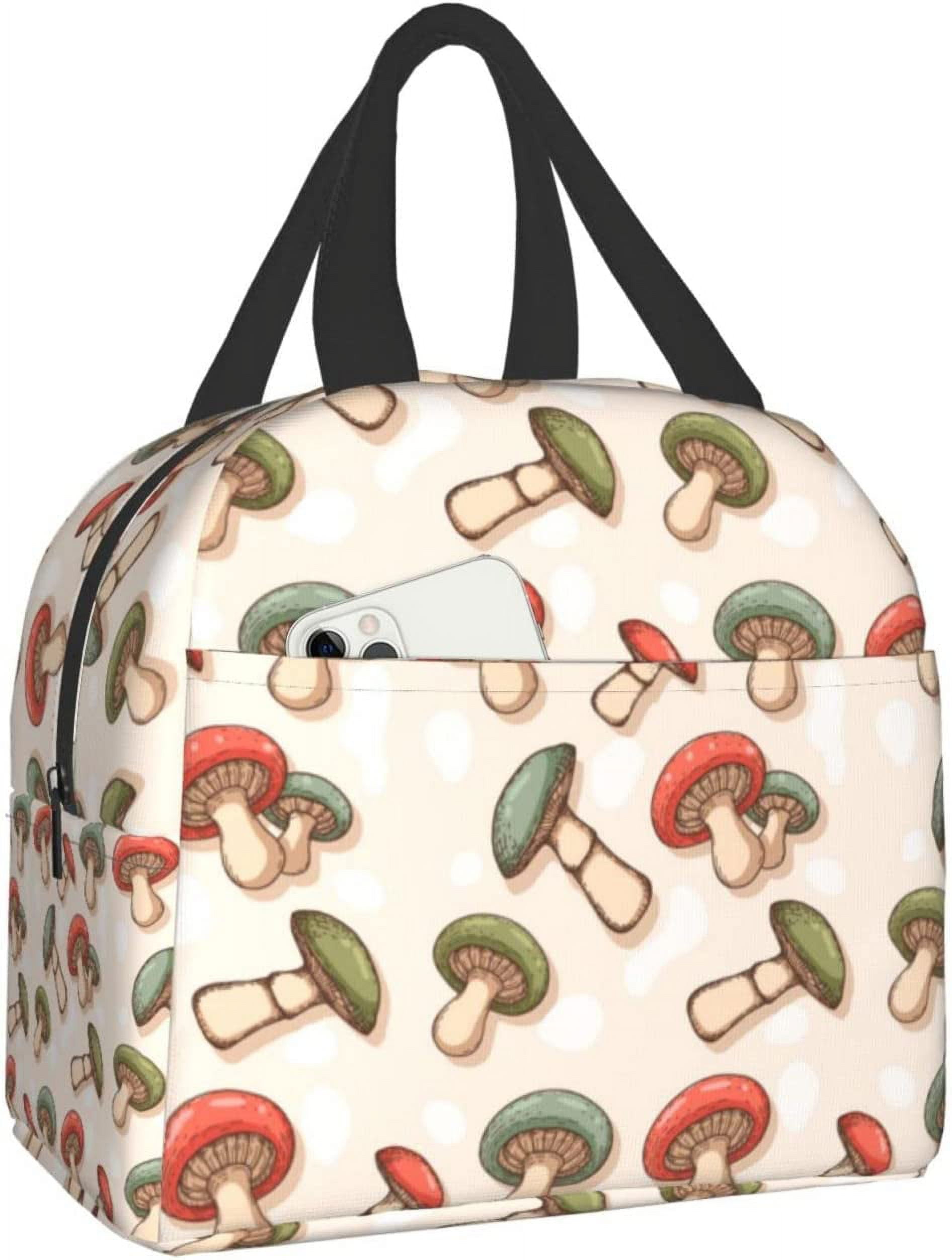 Aesthetic Mushroom Insulated Lunch Bag Leakproof Lunch Bag for Adults ...
