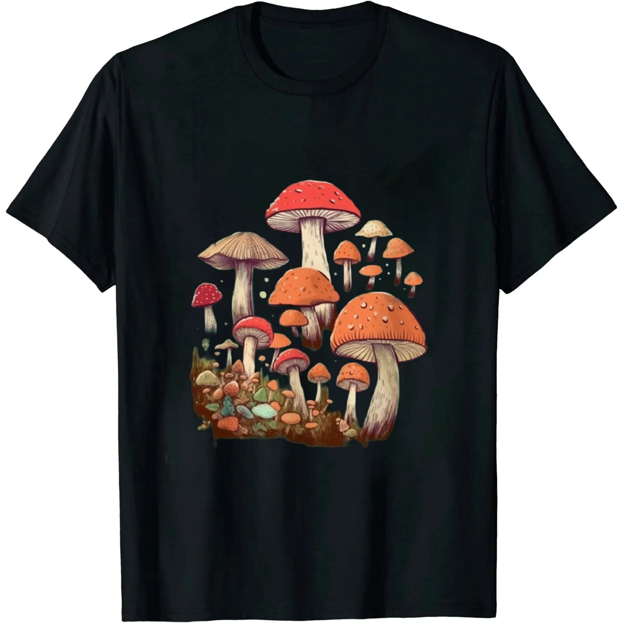 Aesthetic Mushroom Shirt for Women Cute Graphic Cottagecore T-Shirt ...
