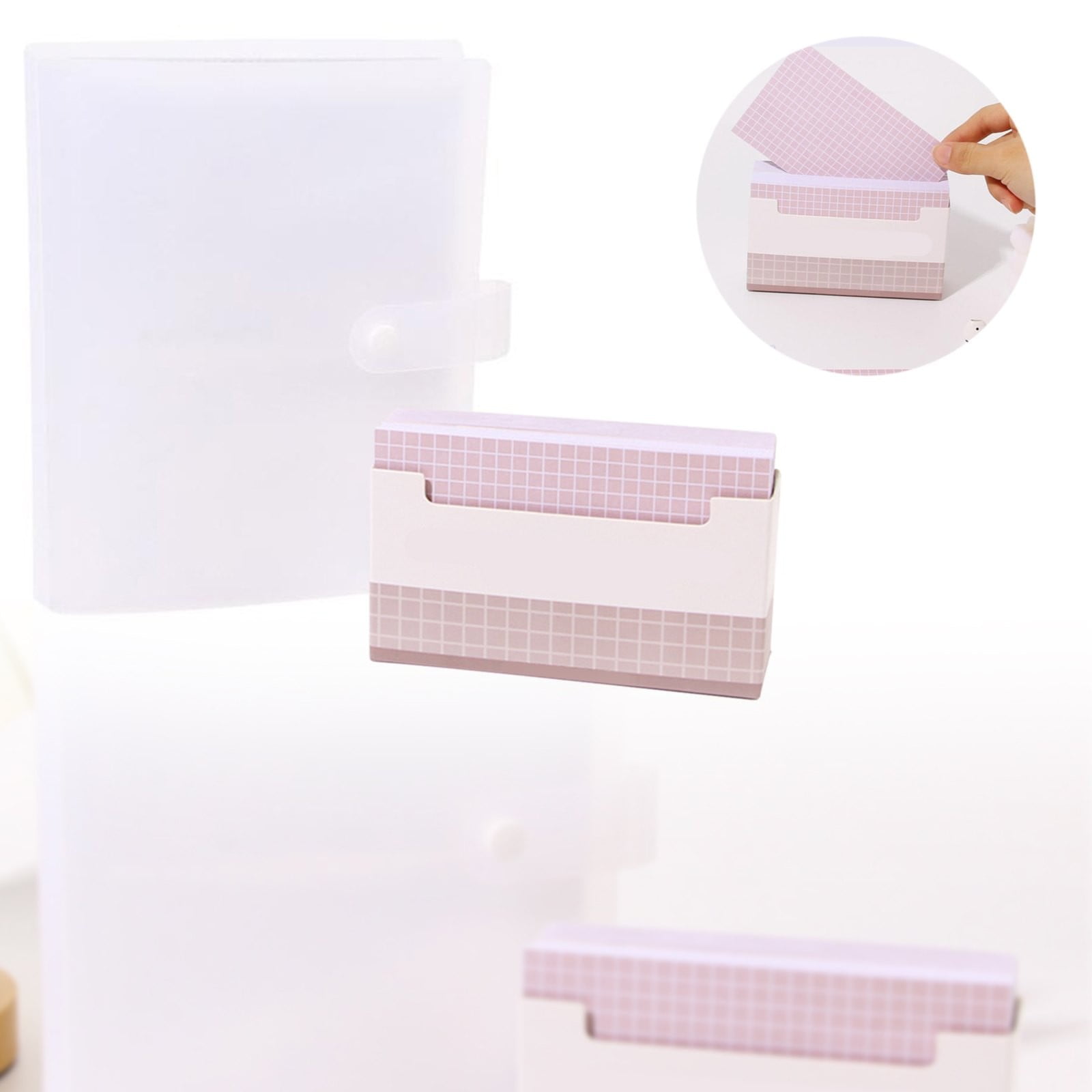 Aesthetic Office Supplies, Index Card Organizer Index Cards Clear