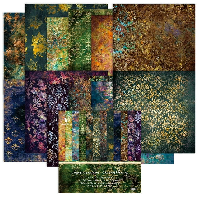 Aesthetic Origami Paper Scrapbook Paper Pad 6"*6" 24 Sheets Small