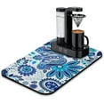 thumbnail image 1 of Aesthetic Paisley Coffee Bar Mat - Vibrant Absorbent Mat for Coffee Stations, Decorative Countertop Protector, 1 of 2