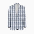 thumbnail image 1 of Aesthetic Pastel Blue and White Ripple Men Blazers Slim Clothing Summer Jacket Man Oversize Daily Suits Tops, 1 of 5