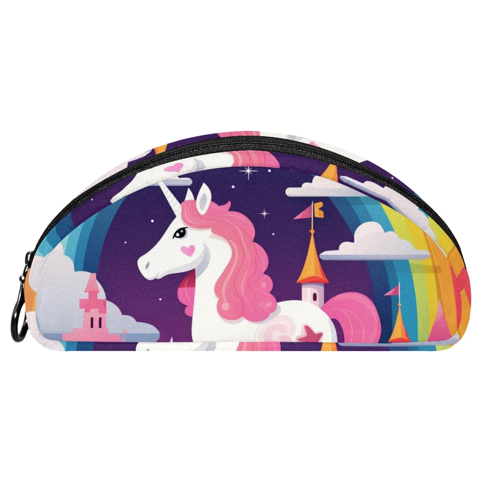 Aesthetic Pencil Case,Pencil Bag,Pencil Box,Castle Clouds Rainbow