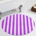 thumbnail image 1 of Aesthetic Purple And White Vertical Round Carpet Circle Rug Outdoor Patio Area Rug Washable Large Area Rugs Hallway Room Decor Fitness Mats, 1 of 8