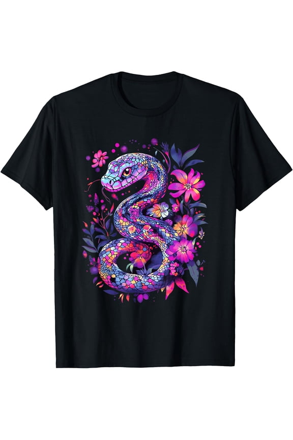 Aesthetic Python Snake Graphic Cute Reptile Women Girls T-Shirt, Unisex T-Shirt