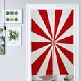 thumbnail image 1 of Aesthetic Raspberry Red And White Sunburst Door Curtain Nordic Living Room DoorCurtain Porch Partition Curtain Kitchen Rative Half Curtain, 1 of 4