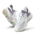 thumbnail image 1 of Aesthetic Red Lilac And White Gradient Walking Shoes for Men Woman Lightweight Tennis Fashion Elastic Sports Shoes Cushion Basketball Shoes, 1 of 7