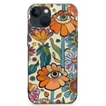 thumbnail image 1 of Aesthetic Retro 70S Phone Case for iPhone 13 Pro, Trippy Hippie Mushrooms and Flower with Eyes Phone Case Compatible with iPhone 13 Pro for Girls, Boys, Women, Men, Unique Fashion, 1 of 4