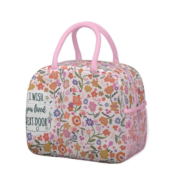 Aesthetic Room Decor Lunch Bag - Vintage Floral Insulated Lunch Box, Leakproof & Spacious (Retro Tribal)