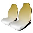 thumbnail image 1 of Aesthetic Sand Yellow And White Gradient Car Seat Covers Front Seats Universal Fit for Cars SUV Truck Auto Interior Accessories, 1 of 3