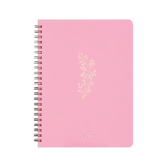 Aesthetic Spiral Notebook, Cute College Ruled Journal with Large Pockets and Lined Pages, Perfect Supplies to Stay Organized at Work or School, 8x6 Inch