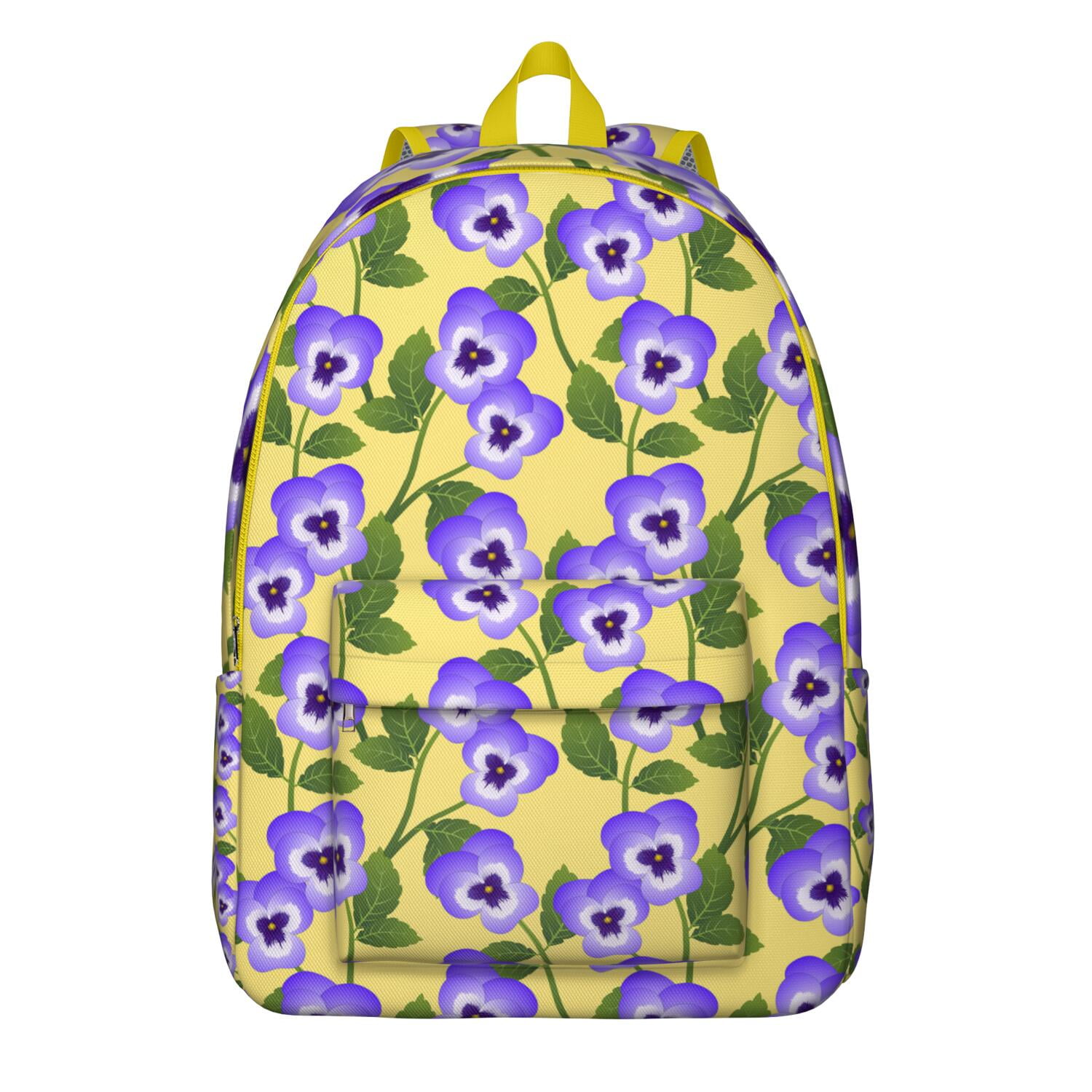 Aesthetic Spring Backpack - Vintage Waterproof Bookbag with Artistic ...