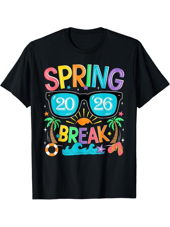 Aesthetic Spring Break 2026 Family Vacation Squad Graphic Gift Unisex T-Shirt