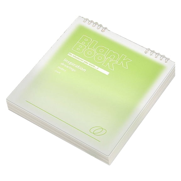 Aesthetic Square Loose Leaf Notebook, Modern Hardcover loseleaf Note Taking Book 60 Sheets, 120 Pages for Writing and Staying Organized at Working, 1Pc, Availble in Multicolor(Green,7.8x7.8")