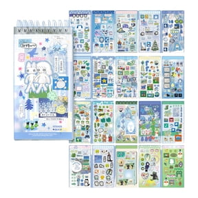 Aesthetic Sticker Adhesive Note Pad 20Sheets/Pad Scrapbooking Sticker for Journal Notebook Planner Phone Album Phone