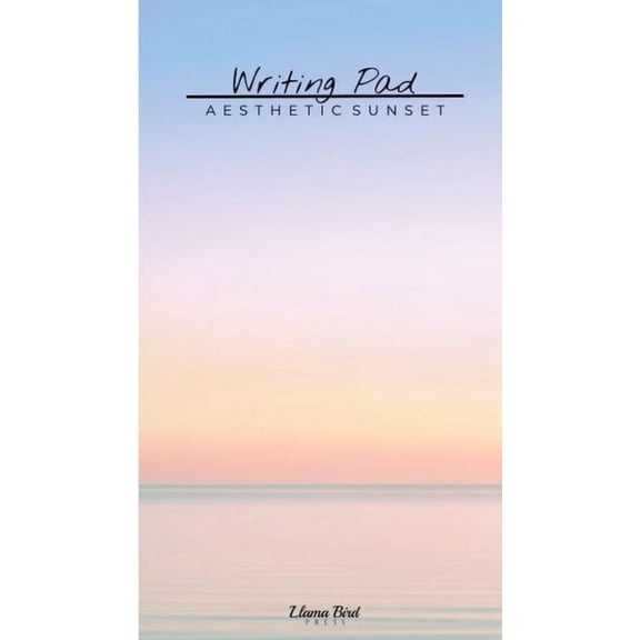 Aesthetic Sunset Writing Pad: Cute Stationery Notes Memo Book for Home Office School Desk, (Paperback)