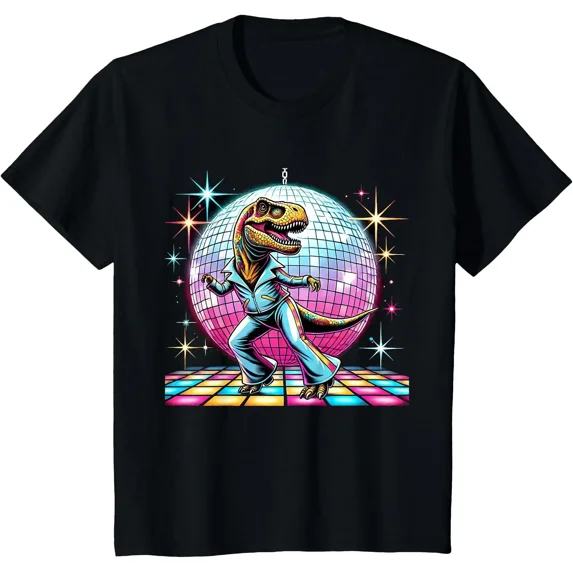 Aesthetic T-Rex Disco T-Shirt - Walmart.com
