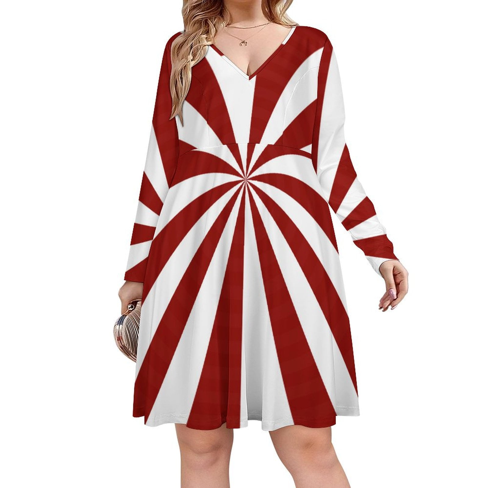 women's muumuu dress Long Ruffled White Hawaiian Muumuu Dress main image 1