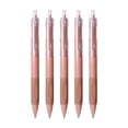 thumbnail image 1 of Aesthetic Transparent Barrel Click Gel Pen, Muted Morandi Tone Fast Drying No Smudge Fine Point Black Ink Pen for Teen School Daily Note Taking, 1 of 5
