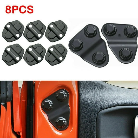 Aesthetic Upgrade Door Lock Trims & Covers Set for Jeep For Wrangler JL JT & For Willys (Fits Years 2018 2021)