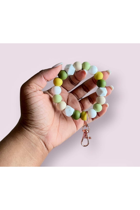 Aesthetic Vibes Chunky Silicone Beaded Keychain