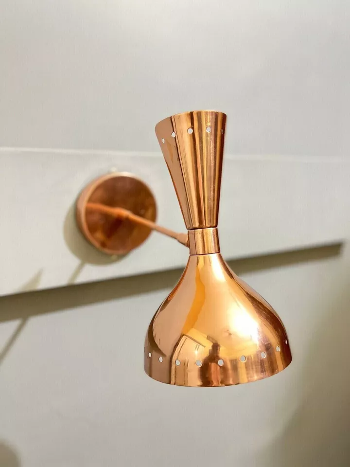 Aesthetic Vintage Collection 1950s Italian Diablo, Stilnovo Style New Wall Sconce For Home Decor