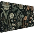 thumbnail image 1 of Aesthetic Vintage Dark Flower Plants Wildflowers Large Gaming Mousepad XXL Keyboard Mouse Mat Full Desktop Mat Women Desk Cover Mat for Work Office Home 31.5x15.8 in, 1 of 6