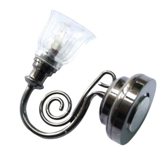 Aesthetic Wall Lamp Figure Model Realistic Sconce Vintage Life Scene Dolls House Pretend Game Furnishings