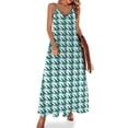 thumbnail image 1 of Aesthetic Water Blue And White Ripple Sleeveless Dress Women's Evening Dress Womans Clothing, 1 of 9