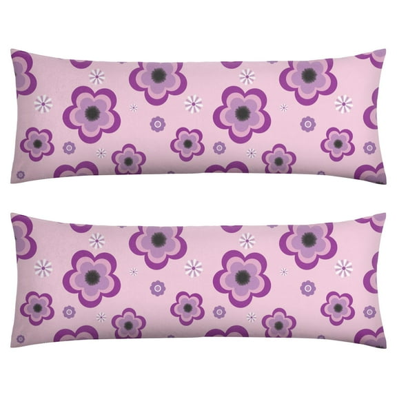 Aesthetic Watercolor Body Pillow Cover 20x54 - Artistic Country Long Pillow Case with Invisible Zipper - Soft Full Body Pillow Protector - Machine Washable Cozy Slipcover for Sleeping