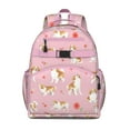 thumbnail image 1 of Aesthetic Watercolor Dog Backpack - Durable School Bag, 1 of 5