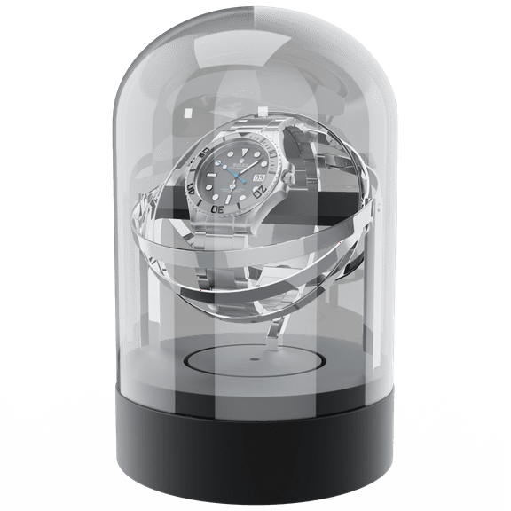 Aestoria Watch Winder for Automatic Watches Gyroscope Watch Stand, Silver