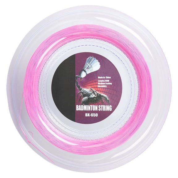 Aestri 0.72mm 200m Nylon Badminton Racquet String Training Racket Line BX650, Pink