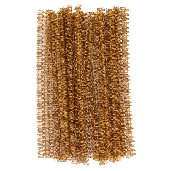 Aestri 100Pcs Double Loop Wire Binding Spines 20-Sheet Capacity 3:1 Pitch 34 Loops 1/4 inch 6.4mm Diameter Set Kit for A4 Paper Organizing Office Supplies Gold