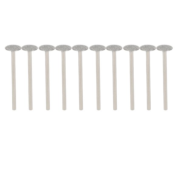 Aestri 10Pcs Emery Rotary Manicure Polishing Head Set Interchangeable Electric Grinding Bits for Shaping Smoothing Cuticle Surface Care