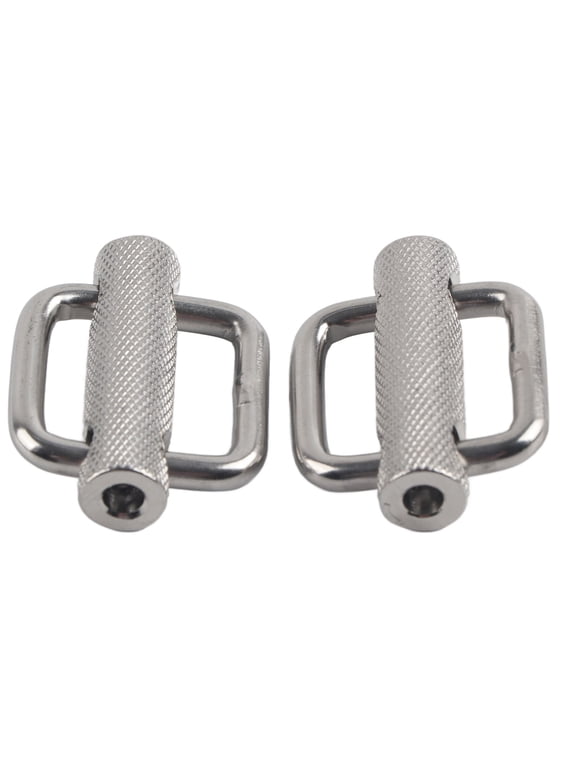 2 Pcs 316 Stainless Steel Slide Buckle 1 Inch 25 mm Rectangular Adjustable Webbing Strap Buckles